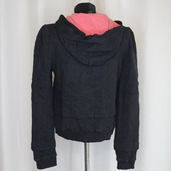 Marc Jacobs Black Quilted Zip Jacket Sz M - Picture 3 of 9